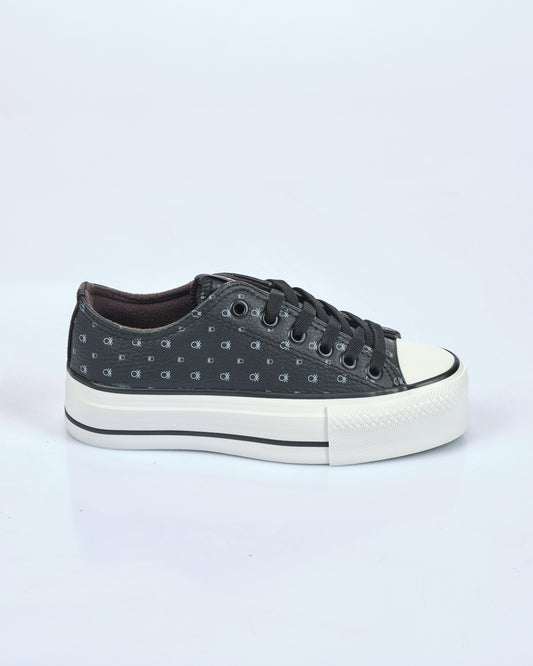 Benetton Kadın Minimalist Platform Sneaker - Günlük - Rahat - Canvas