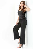 Tolga Saraçoğlu Wide-Leg Knitted Trousers with Elastic Waistband
