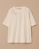 Plus size blouse with beaded embroidery, Gala-Xi