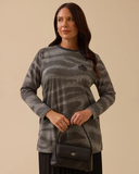 Plus Size Beaded Patterned Blouse Gala-Xi