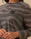 Plus Size Beaded Patterned Blouse Gala-Xi