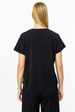 On Oversize Kısa Kol Yuvarlak Yaka Minimalist Kadın T-Shirt