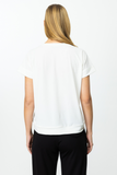 On Oversize Kısa Kol Yuvarlak Yaka Minimalist Kadın T-Shirt