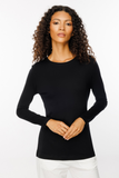 On Minimalist Long Sleeve Round Neck Women's Blouse - Everyday Elegance