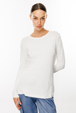 On Minimalist Long Sleeve Round Neck Women's Blouse - Everyday Elegance