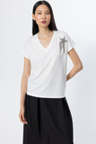 Ten Chain Star Detail V-Neck Blouse