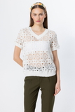 Ten V-Neck Knitted Blouse