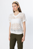 Ten V-Neck Knitted Blouse