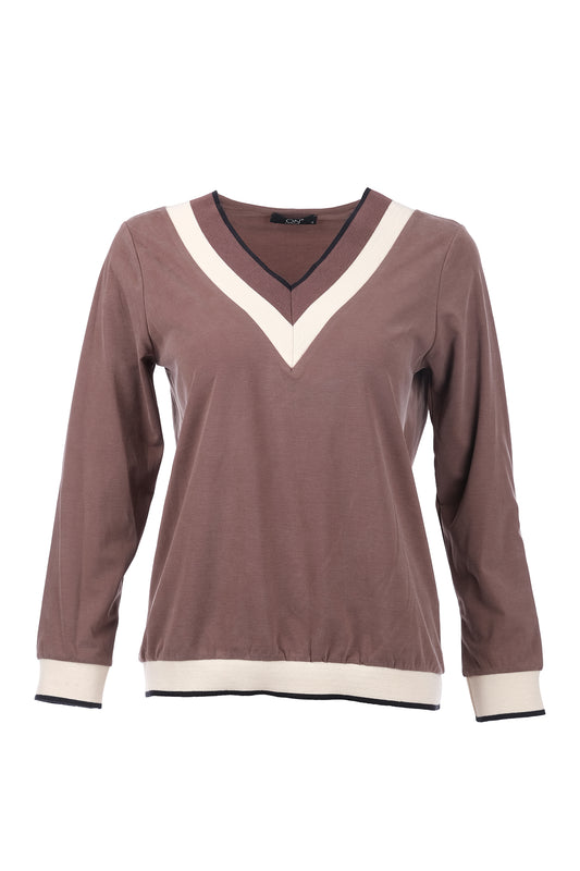 Ten Women's V-Neck Long-Sleeve Minimalist Blouses - For Your Everyday Outfits