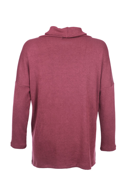 SCL Women's Oversize Turtleneck Long Sleeve Blouse - Comfortable and Stylish