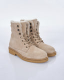 İnci Kadın Süet Bağcıklı Kışlık Bot - Minimalist Tarz - Rahat ve Şık