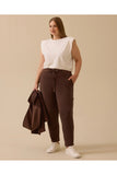 Plus size drawstring ankle-length trousers Gala-Xi