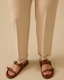 Plus Size Gala-Xi Double Hem Trousers with Gathered Waist