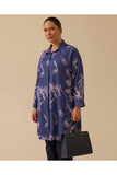 Plus Size Patterned Long-Sleeved Shirt Gala-Xi