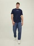 Jack&Jones Oversize Kısa Kol Minimalist Erkek T-Shirt - Günlük Kullanım