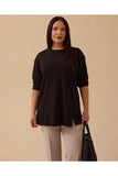 Plus size long-sleeved basic tunic Gala-Xi