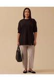 Plus size long-sleeved basic tunic Gala-Xi