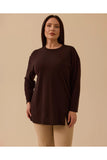 Plus size long-sleeved basic tunic Gala-Xi