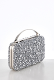 Crystal Embellished Chain Strap Hand Clutch Evening Bag. Explosion