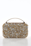 Crystal Embellished Chain Strap Hand Clutch Evening Bag. Explosion