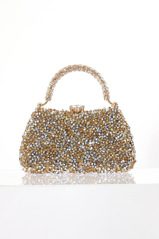 Simli Taş Detaylı Gece Çantası Explosion