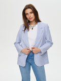 Faik Sönmez Oversize Striped Women's Jacket - Minimalist Style