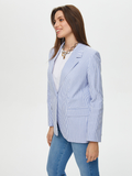 Faik Sönmez Oversize Striped Women's Jacket - Minimalist Style