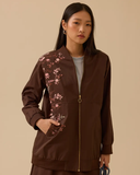 Printed jacket with zipper detail and pockets, Scl