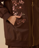 Printed jacket with zipper detail and pockets, Scl