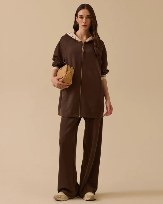 fermuarlı kapüşonlu kap Scl