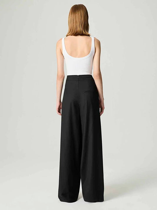 Nocturne Trousers with Double Buckle Belt Detail