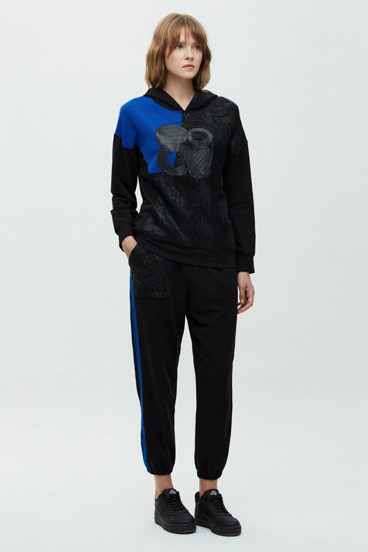 Daido Oversize Kapüşonlu Minimalist Kadın Sweatshirt - Günlük Kullanım