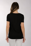 Daıdo Minimalist V Yaka Kısa Kol Kadın T-Shirt - Günlük Kullanım