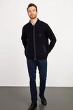 Men's Patterned Minimalist Long-Sleeve Sweater Jacket - Casual & Stylish