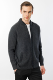 Men's Patterned Minimalist Long-Sleeve Sweater Jacket - Casual & Stylish