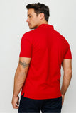 Desen Erkek Polo Yaka Kısa Kol T-Shirt - Minimalist & Rahat