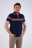 Desen Erkek Polo Yaka Kısa Kol Minimalist T-Shirt - Günlük Stil