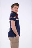 Desen Erkek Polo Yaka Kısa Kol Minimalist T-Shirt - Günlük Stil