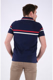 Desen Erkek Polo Yaka Kısa Kol Minimalist T-Shirt - Günlük Stil