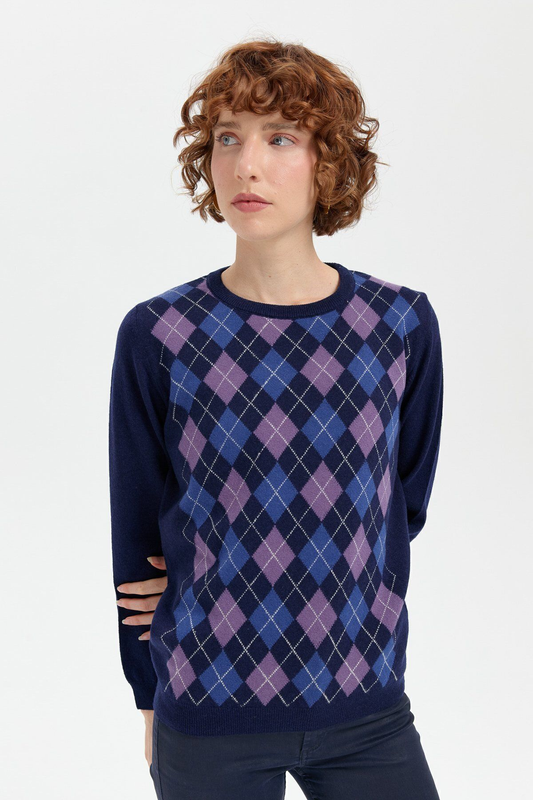 Patterned Women's Blouse DSN24K24035