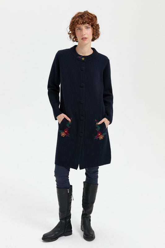 Patterned Women's Coat DSN24K24012