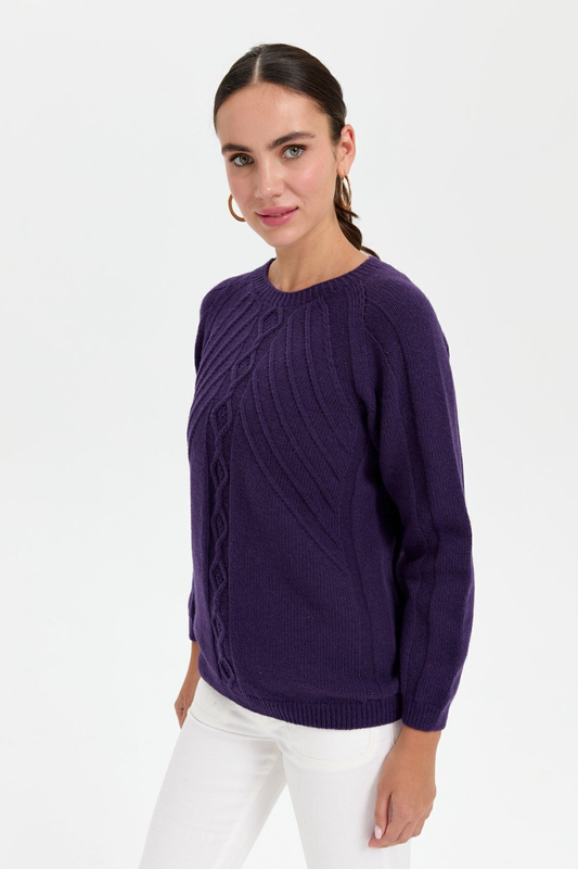 Patterned Women's Sweater DSN24K24265