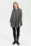 Patterned Women's Poncho DSN24K24059