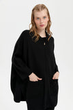 Patterned Women's Poncho DSN24K24059
