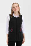 Patterned Women's Vest DSN24K24000