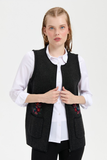 Patterned Women's Vest DSN24K24000
