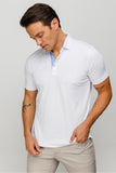 Desen Minimalist Polo Yaka Erkek T-Shirt - Kısa Kol - Rahat