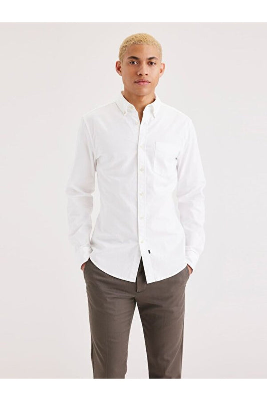Dockers Minimalist Erkek Gömlek - Uzun Kol - Günlük Şıklık