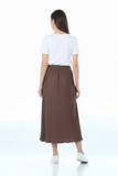 Textured midi skirt Scl