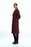 Ekol Belted Coat with Epaulette Sleeves